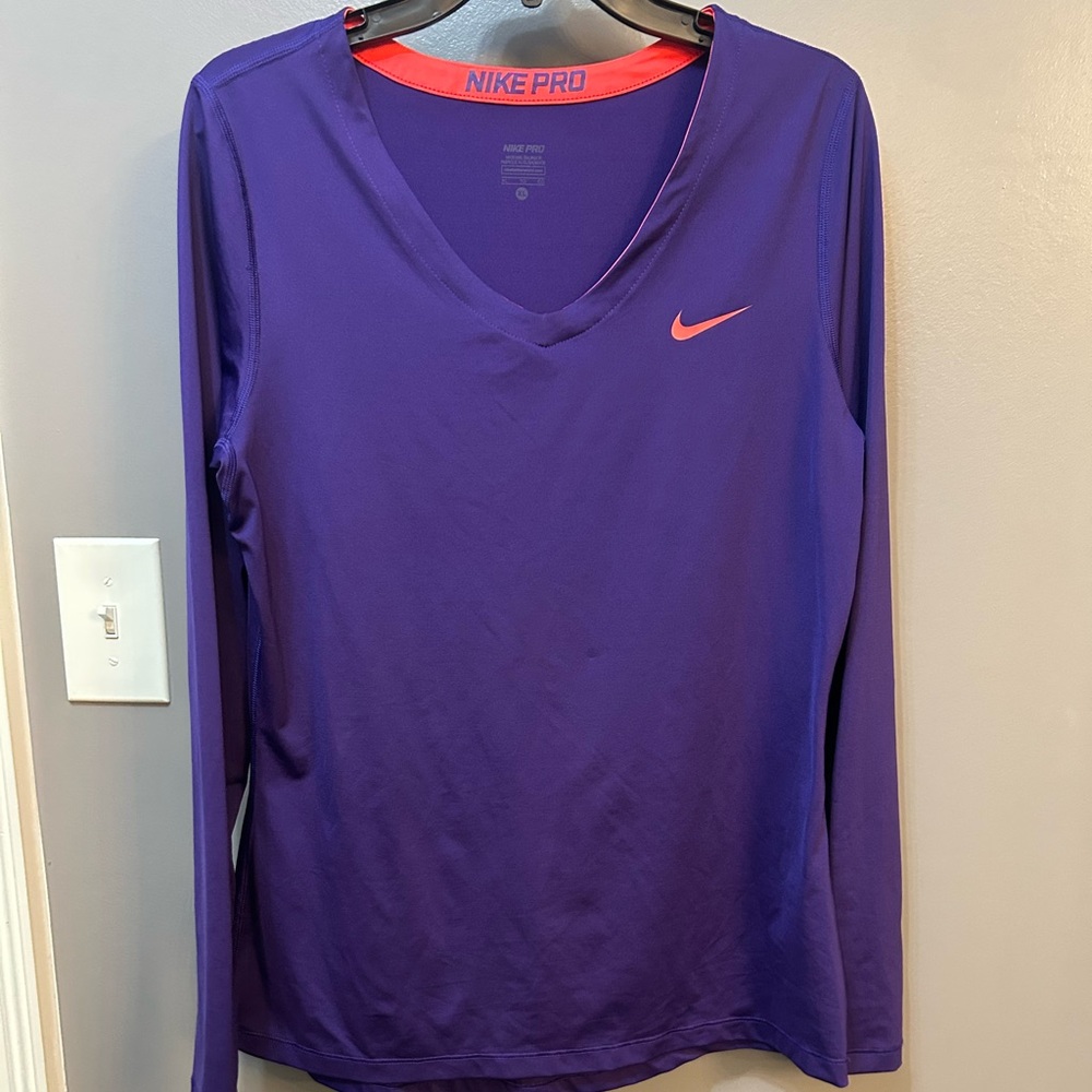 Nike Women's Purple Long Sleeve Top